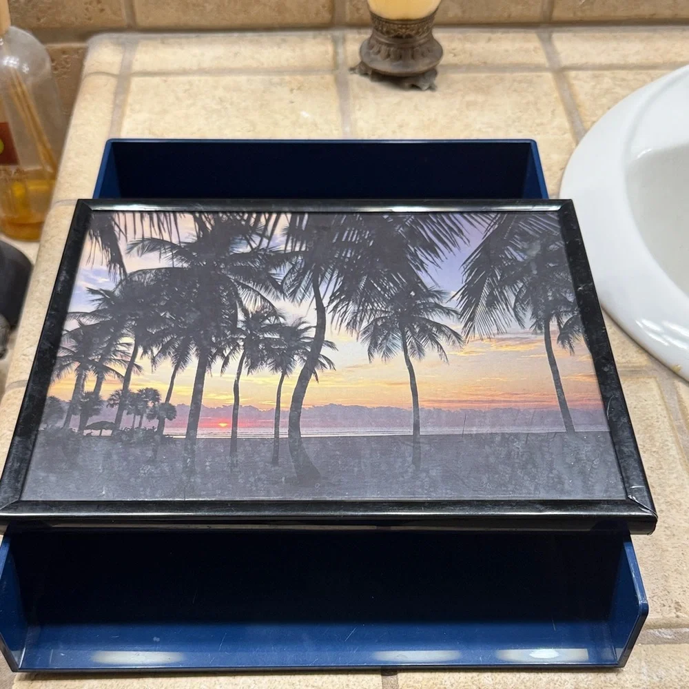 Tropical Palm Tree Decorative Box